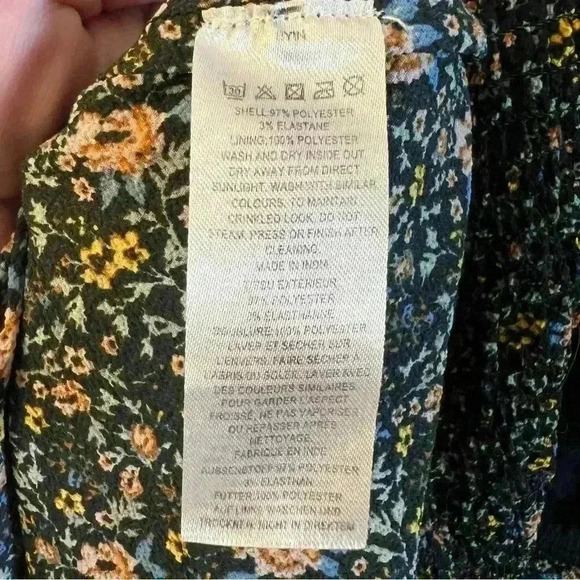 FRENCH CONNECTION Delmira Verona Floral Print Mini Dress Size 10 - Picture 10 of 10